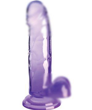Фалоімітатор Pipedream King Cock Clear 7" Purple, 19х4 см. 410301 фото