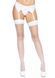 Панчохи-сітка зі швом Leg Avenue Backseam Thigh Highs White, one size SO7965 фото 1