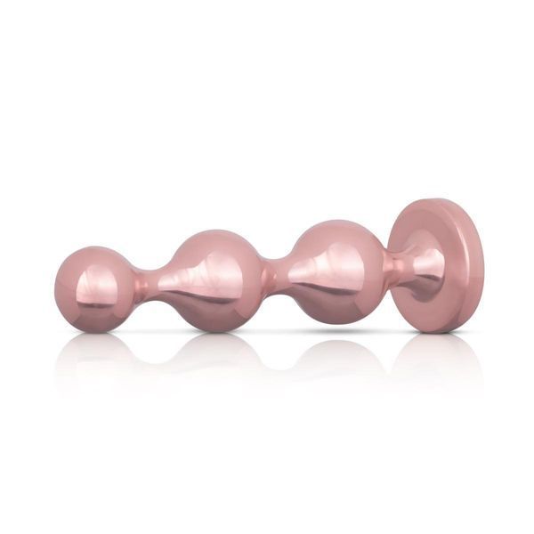 Набор анальных игрушек Rosy Gold - Metal Butt Plug Set 3 Pieces SX3070 фото