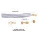 Металлическая анальная пробка Хвост пони LOCKINK SEVANDA White Pony-Tail Anal Pear-shape Plug, 7,5х2,2 см. SX0869 фото 2