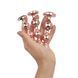 Набор анальных игрушек Rosy Gold - Metal Butt Plug Set 3 Pieces SX3070 фото 6