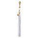 Металлическая анальная пробка Хвост пони LOCKINK SEVANDA White Pony-Tail Anal Pear-shape Plug, 7,5х2,2 см. SX0869 фото 1