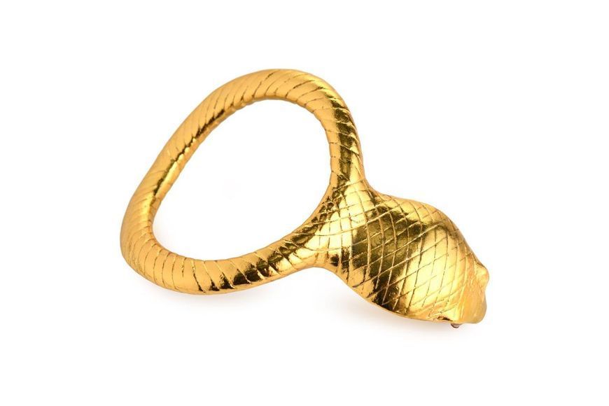Ерекційне кільце з головою кобри Master Series: Cobra King Golden Cock Ring, 4,5 см. SO8799 фото