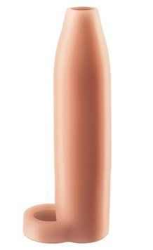 Насадка для увеличения члена из киберкожи Fantasy X-tensions Real Feel Enhancer XL, 18х4 см. 470215 фото