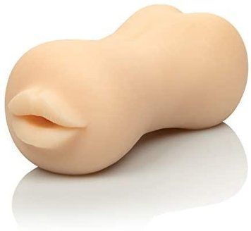 Двухсторонний мастурбатор из киберкожи Stroke It Mouth/Ass от CalExotics, 17,5х8 см. 460144 фото