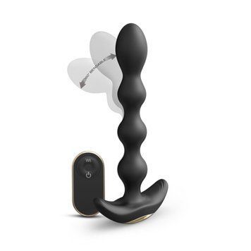 Анальный вибратор-бусы с гибким стволом и пультом ДУ Dorcel FLEXI BALLS, 18,2х2,8 см. SO6818 фото