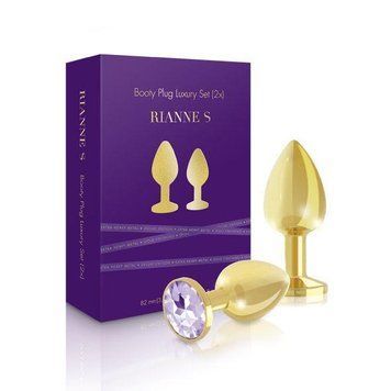 Набір металевих анальних корків із кристалом RIANNE S &mdash; Booty Plug Luxury Set SO3858 фото