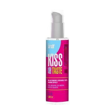 Масажний гель для поцілунків зі смаком ожини Intt KISS AND TASTE!, 55 мл. SX2660 фото