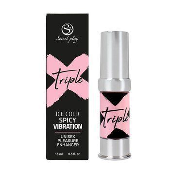 Рідкий вібратор 3 1 MONODOSIS TRIPLE X - 3 IN 1 UNISEX PLEASURE ENHANCER GEL, 15 мл. 71220836515 фото
