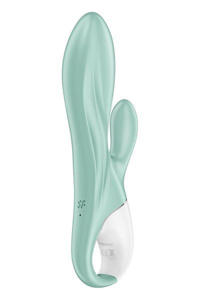 Надувний смарт вібратор-кролик Satisfyer Air Pump Bunny 5+, 20х3,7 см (надувається до 5 см) SO6718 фото