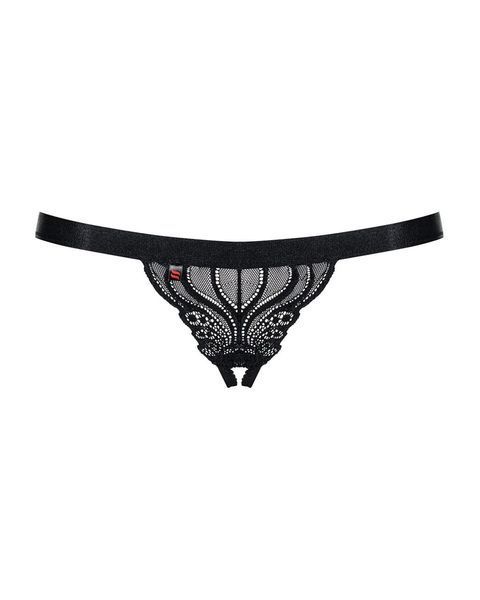 Сексуальные трусики с доступом Obsessive 828-THC-1 crotchless thong, S/М, L/XL SO7173 фото