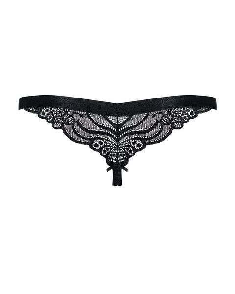 Сексуальные трусики с доступом Obsessive 828-THC-1 crotchless thong, S/М, L/XL SO7173 фото
