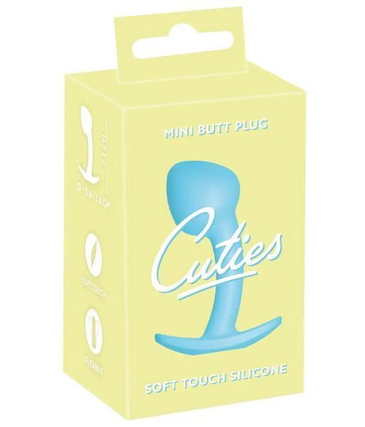 Анальная пробка Cuties Plugs Blue, 7,1х2,6 см. 5568310000 фото