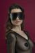 Маска на очі з заклепками Feral Feelings - з зав'язаними очима Mask, натуральна шкіра, чорна SO3415 фото 1