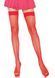 Панчохи-сітка Leg Avenue Nylon Fishnet Thigh Highs Red, дрібна сітка, one size SO7966 фото 1