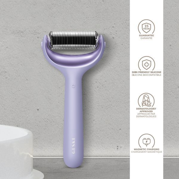 Роллер для игольчатой мезотерапии лица и тела GESKE MicroNeedle Face&Body Roller 9в1 purple HB0211 фото