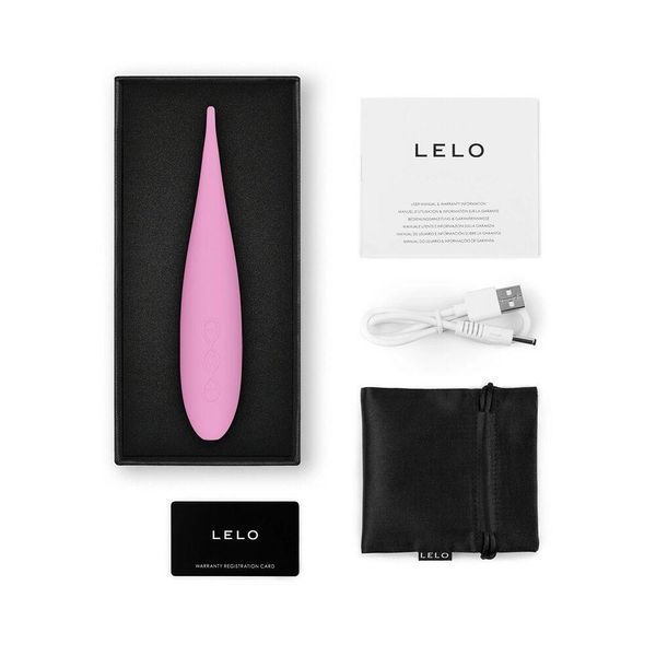 Кліторальний вібратор LELO DOT Travel Pink, точкова стимуляція, 8 режимів, 13,8х2,7 см. SX2551 фото