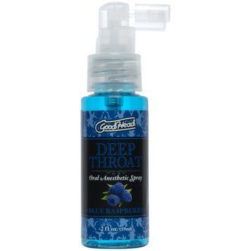 Спрей для мінету із бензокаїном Doc Johnson GoodHead DeepThroat Spray &ndash; Blue Raspberry зі смаком ожини, 59 мл SO9854 фото