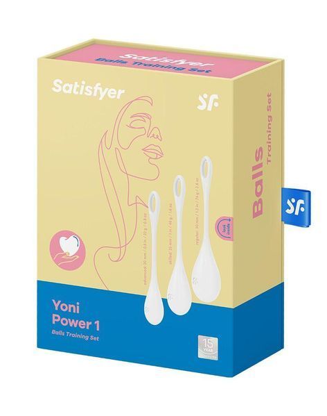 Набор йони бусин для укрепления мышц тазового дна Satisfyer Yoni Power 1 White SO6735 фото