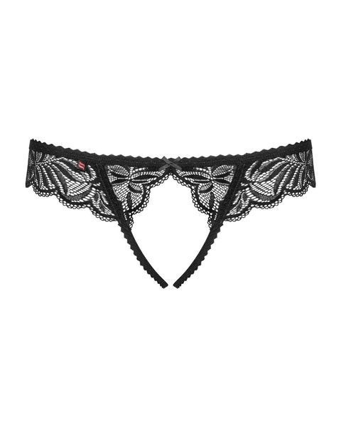 Сексуальні трусики з доступом Obsessive Contica thong crothchles, S/М, L/XL SO7256 фото
