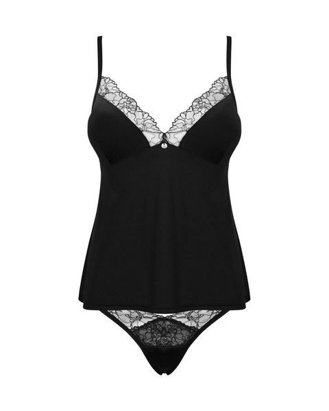 Топ та трусики Obsessive Bella Rou top & panties, XS/S, M/L, XL/2XL SO7861 фото