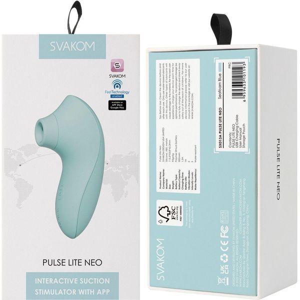 Смарт вакуумный стимулятор Svakom Pulse Lite Neo Spun Sugar, 11,4х5,5 см. SO7324 фото