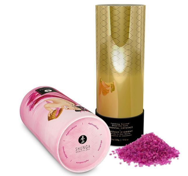 Сіль для ванни Shunga Oriental Crystals Bath Salts ORGANIC &mdash; Lotus Flower (500 г), сіль Мертвого моря SO6893 фото