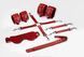 Набір Feral Feelings BDSM Kit 5 Red, наручники, поножі, хрестовина, маска, паддл SO8273 фото 1