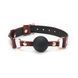 Силиконовый кляп Liebe Seele Wine Red Ball Gag, ремень из натуральной кожи, диаметр 4,3 см. SO9450 фото 1