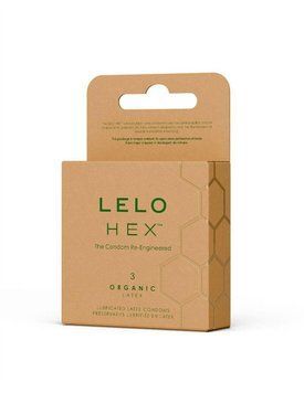 Презервативы LELO HEX Condoms Organic 3 Pack, тонкие и суперпрочные, 3 шт. SX3044 фото