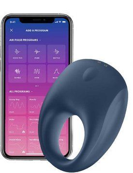 Ерекційне смарт віброкольцо Satisfyer Strong One, 7,4х4,5 см. SO3891 фото