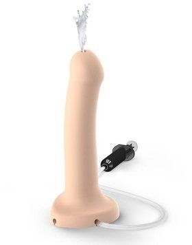 Фаллоимитатор с эффектом семяизвержения Strap-On-Me Dildo Cum Flesh, 20х3,6 см. SO2704 фото