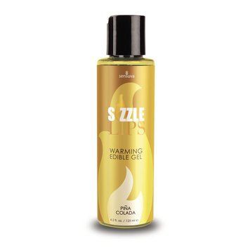 Їстівний збудливий масажний гель зі смаком Піна колади Sensuva &mdash; Sizzle Lips Pina Colada, 125 мл. SO3531 фото