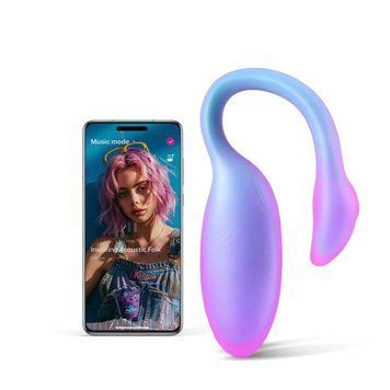 Смарт-віброяйцо Magic Motion Flamingo Max Blue 2 в 1: віброяйцо та тренажер Кегеля, 10 режимів, 11х3,2 см. SX3227 фото