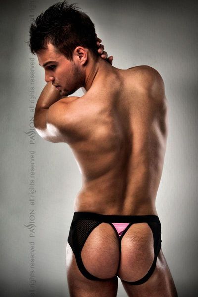 Сексуальні чоловічі труси-стрінги 007 THONG pink, S/M, L/XL, XXL/XXXL PSM0075 фото