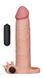 Удлиняющая насадка на пенис с вибрацией Pleasure X-Tender Vibrating Penis Sleeve Add 3 "Flesh, 19,5х4,3 см. 6452LV1065-9 фото 2