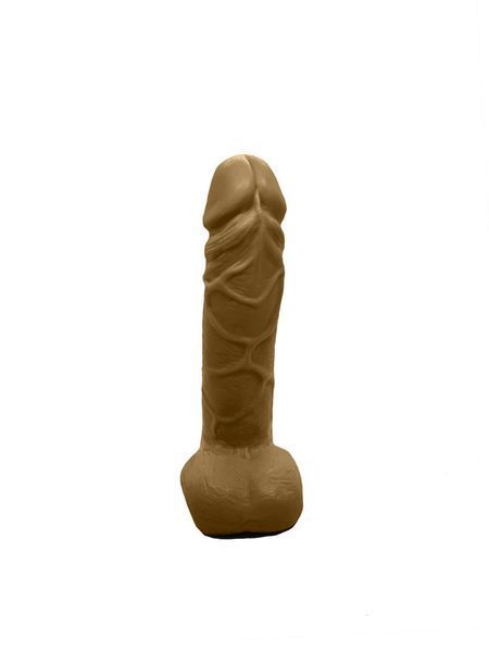 Крафтовое мыло-член с присоской "Чистый Кайф" Brown, size M SO2631 фото