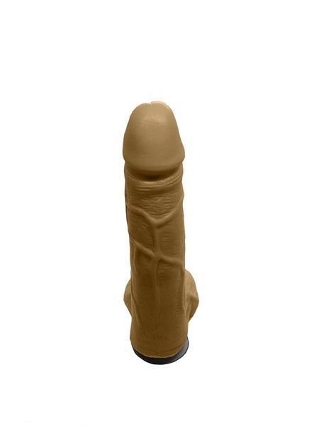 Крафтовое мыло-член с присоской "Чистый Кайф" Brown, size M SO2631 фото