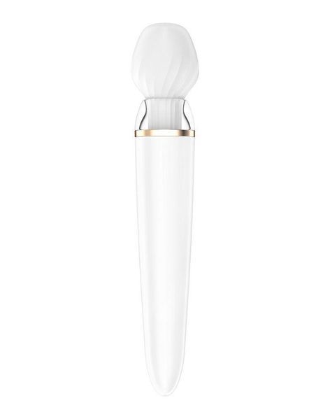 Смарт вібромасажер із змінною головкою Satisfyer Double Wand-er, 27х5,5 см. SO6135 фото