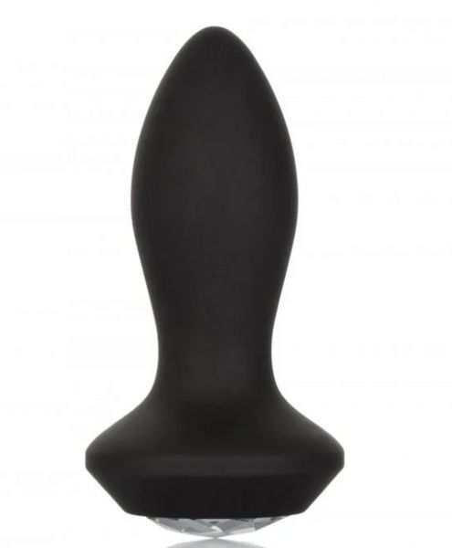 Анальная пробка с вибрацией и кристаллом Power Gem Vibrating Petite Crystal Probe від CalExotics, 9,5х3,2 см. 430341 фото
