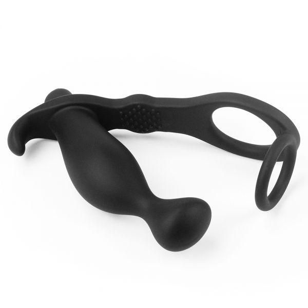 Насадка с вибрацией и анальным стимулятором Combo Vibrating (10 режимов), 11х3,6 см. 6452LVTOY516 фото