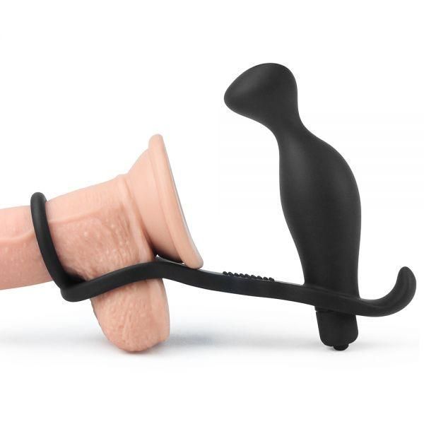Насадка с вибрацией и анальным стимулятором Combo Vibrating (10 режимов), 11х3,6 см. 6452LVTOY516 фото