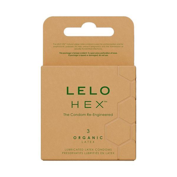 Презервативы LELO HEX Condoms Organic 3 Pack, тонкие и суперпрочные, 3 шт. SX3044 фото