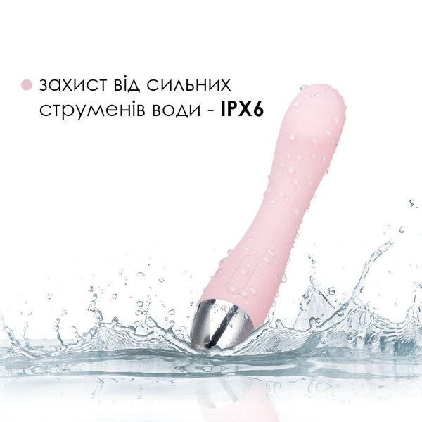 Вибратор для точки G с интеллектуальным режимом Svakom Amy Pale Pink, 17х3 см. SO4823 фото
