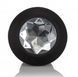 Анальная пробка с вибрацией и кристаллом Power Gem Vibrating Petite Crystal Probe від CalExotics, 9,5х3,2 см. 430341 фото 3