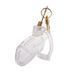 Клітка для пенісу LOCKINK SEVANDA Plastic Penis Chastity Cage, прозора, 3 кільця різних розмірів SX0871 фото 5