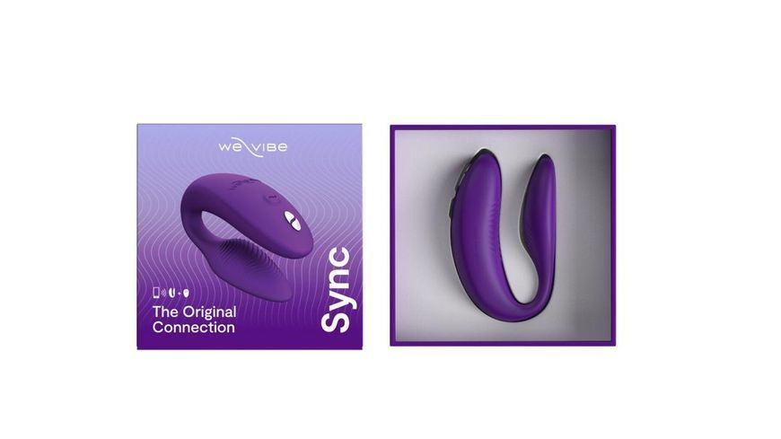 Смарт вибратор для пар с пультом ДУ We-Vibe SYNC 2 Purple SO8762 фото