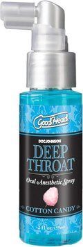 Спрей для мінету Doc Johnson GoodHead DeepThroat - Cotton Candy зі смаком солодкої вати, 59 мл. SX1321 фото