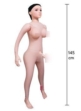 Секс-кукла транс с 3D лицом и вибрацией Hidden Desire Shemale Taylor HD21122 фото