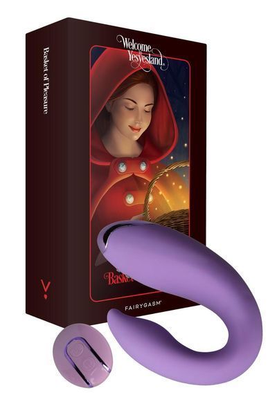 Вибратор для пар с зарядным кейсом и пультом ДУ FairyGasm PleasureBerry violet SX0642 фото
